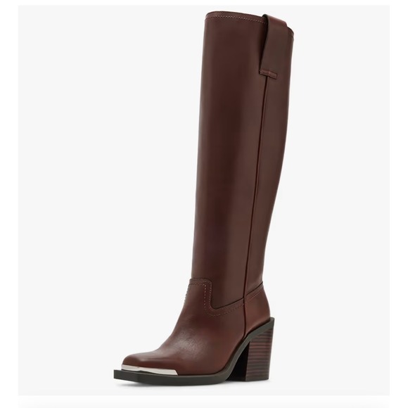 Madden Girl Shoes - SOLD🚫 Madden Girl Dollee Women's 7.5 Tall Riding Boot Cognac Paris Knee High NEW